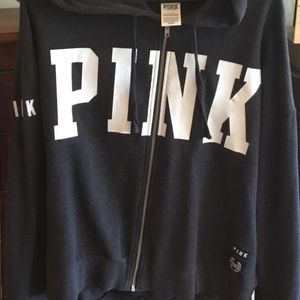 Lightweight Hoodie Zip Up VS PINK Large
